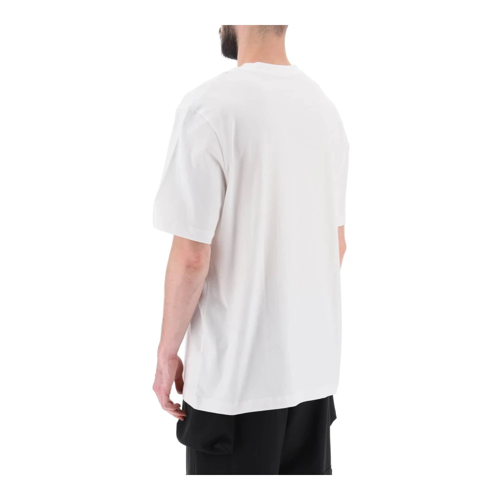Oamc Albrecht Print T-Shirt White Heren