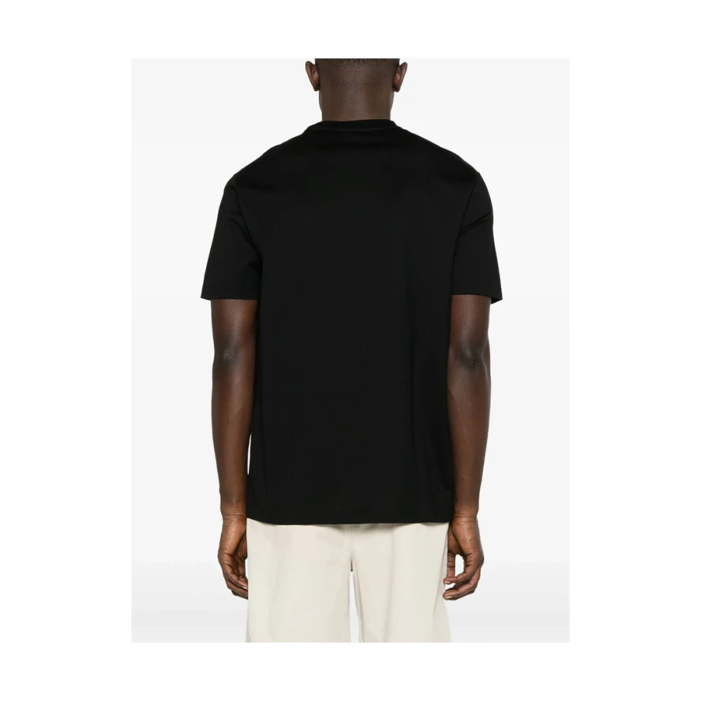 PAUL & SHARK Zwarte Ronde Hals Korte Mouwen T-shirt Black Heren