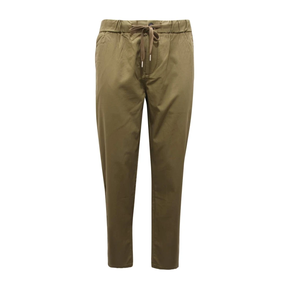 Sun68 Men's Green Chinos, Xl, Dark Military Drawstring Pant Solid