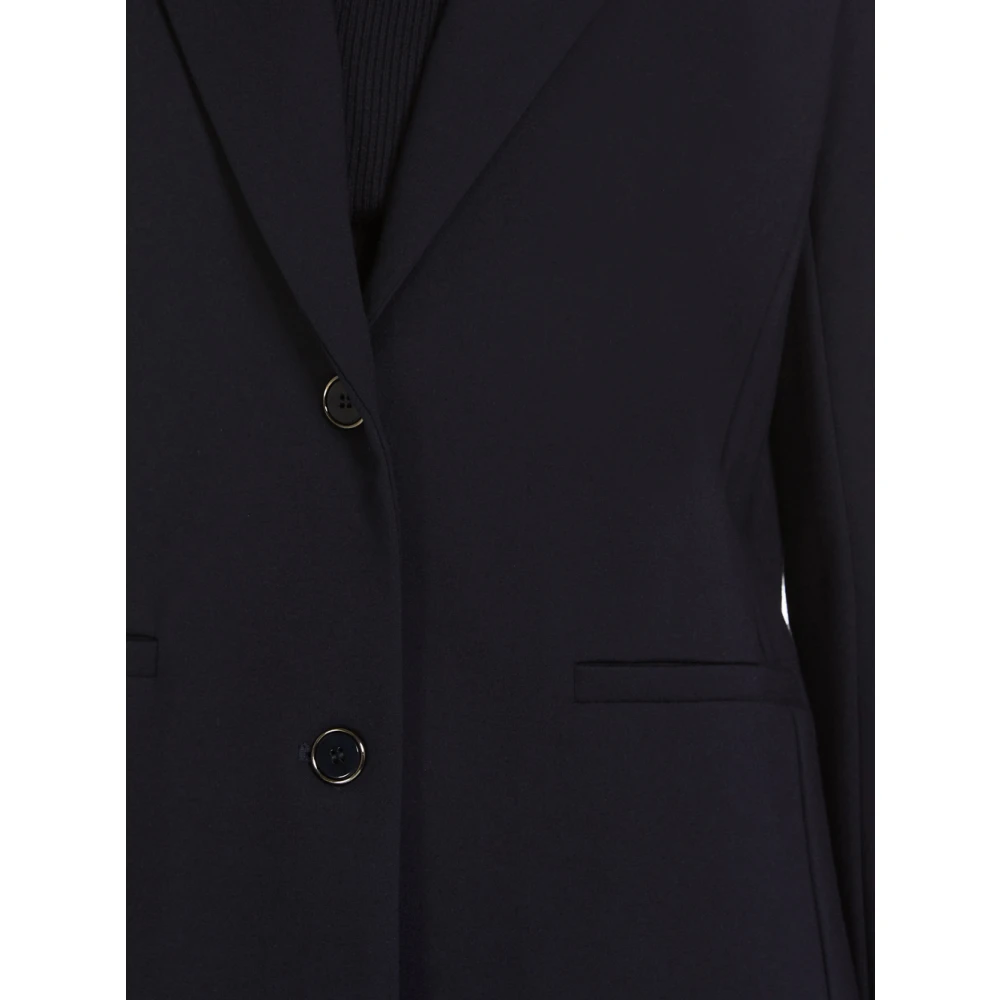 Max Mara Blauwe Joice Blazer Jersey Milano Blue Dames