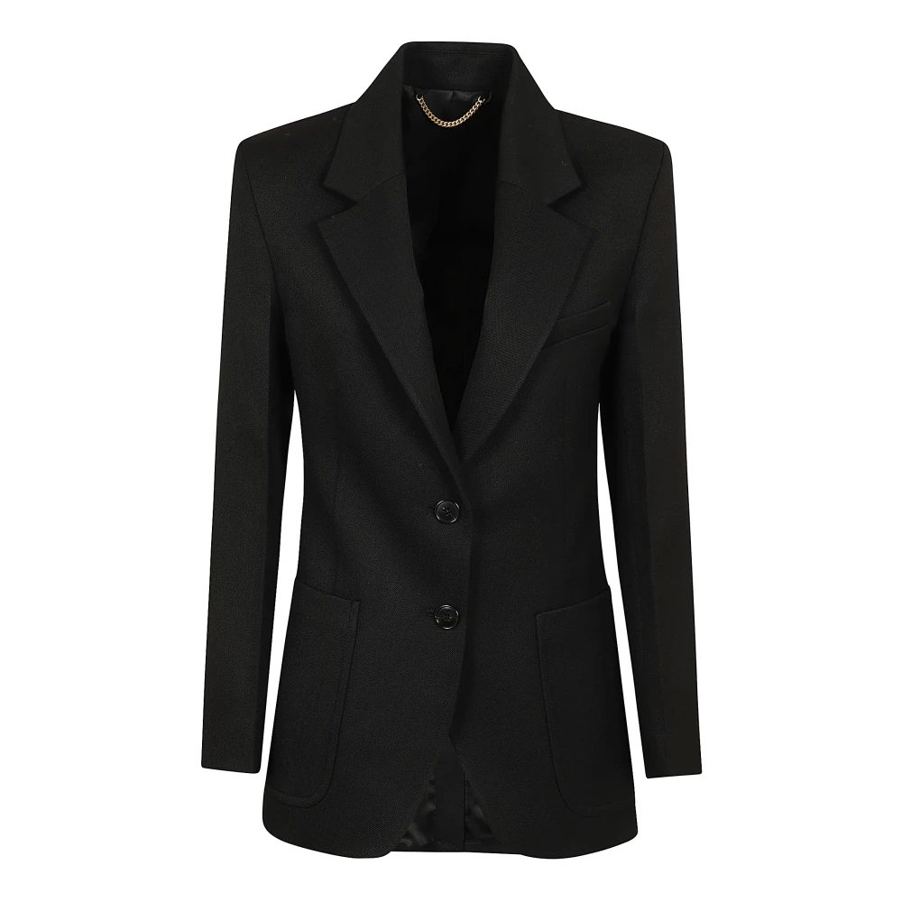 Victoria Beckham Women's Black Blazers, S, Patch Pocket Jacket