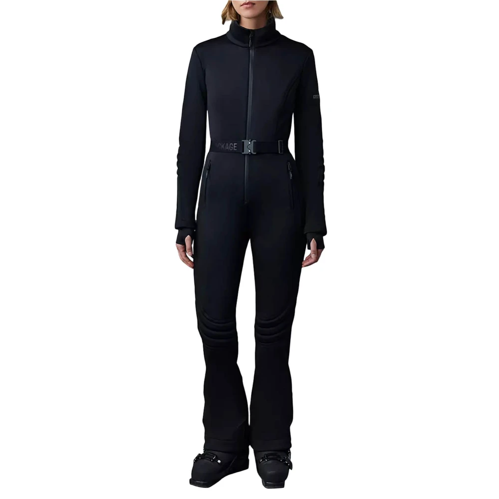 Mackage Ski Overall Nylon Spandex Tuta Black Dames