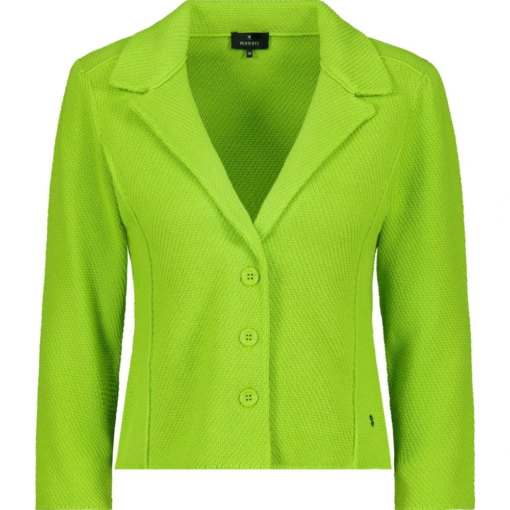 Monari Gebreide blazer Green Dames