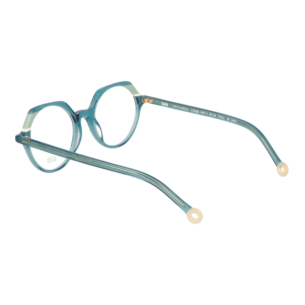Kaleos Ronde acetaatbrillen Burke model Green Unisex