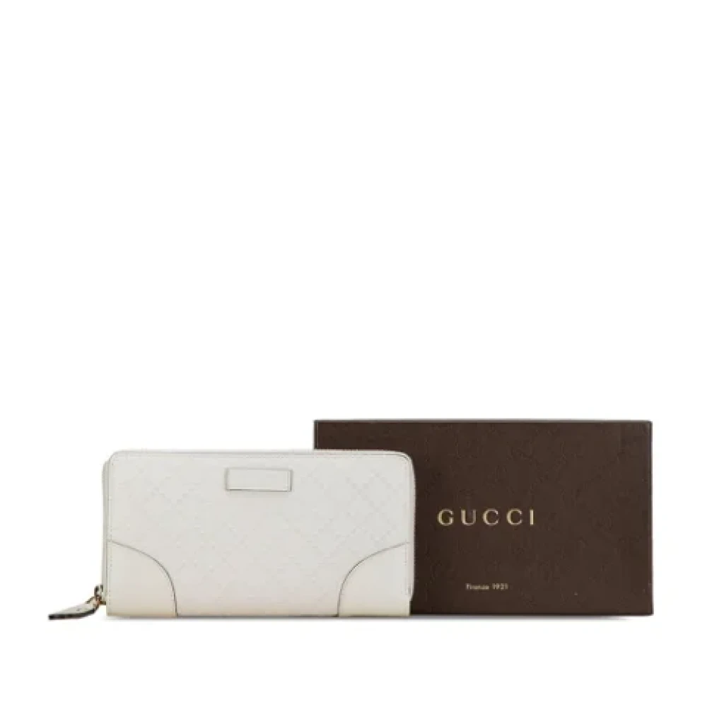 Gucci Vintage Pre-owned Leather wallets White Dames