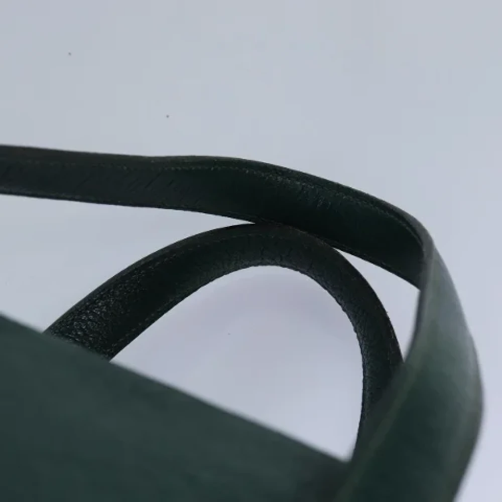 Hermès Vintage Pre-owned Leather handbags Green Dames