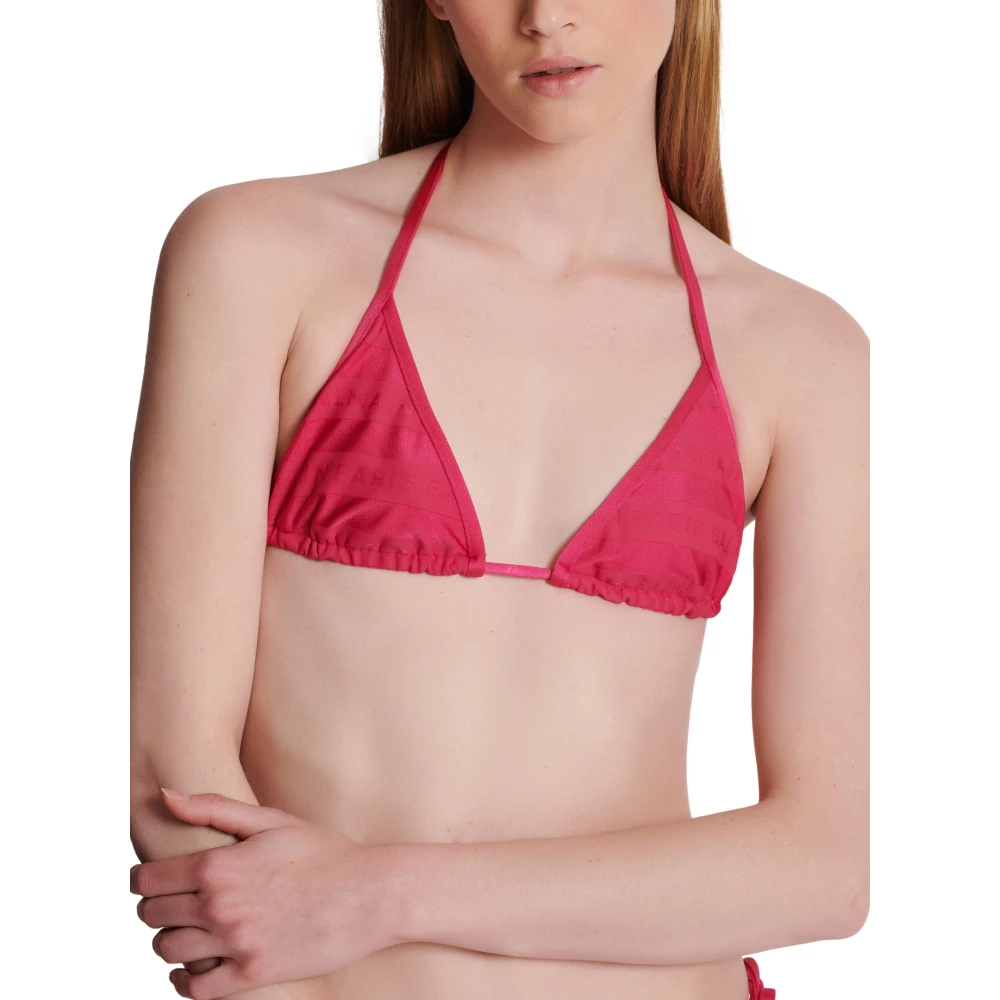 Balmain Triangle Bikini Pink Dames