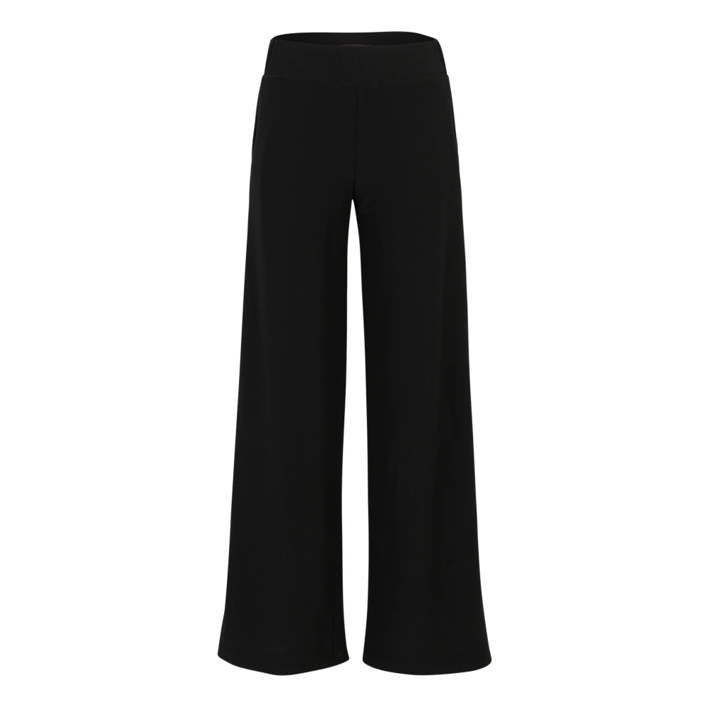 Vera Mont Wijde Pijp Moderne Pasvorm Broek Black Dames