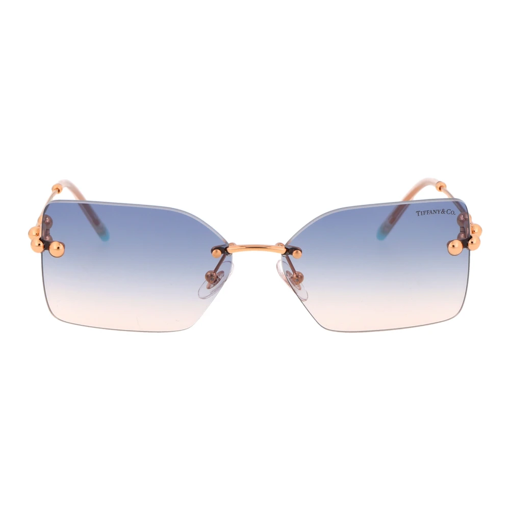 Tiffany Women's Brown Woman Tf3088 610516 Sunglasses Metal Red Squared Normal Shaded - Image 5