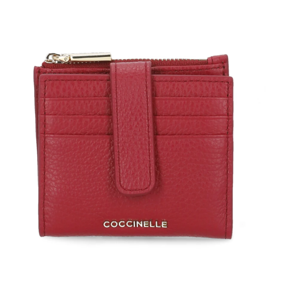 Coccinelle Women's Red Metallic Soft Wallet - Wallets & Cardholders - One Size - Accessories