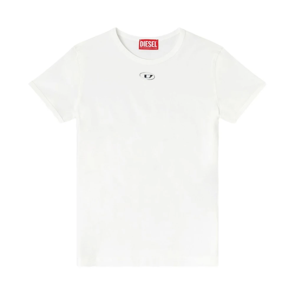 Diesel Women's White T-Shirts, Xs, T Uncuties Long Ls