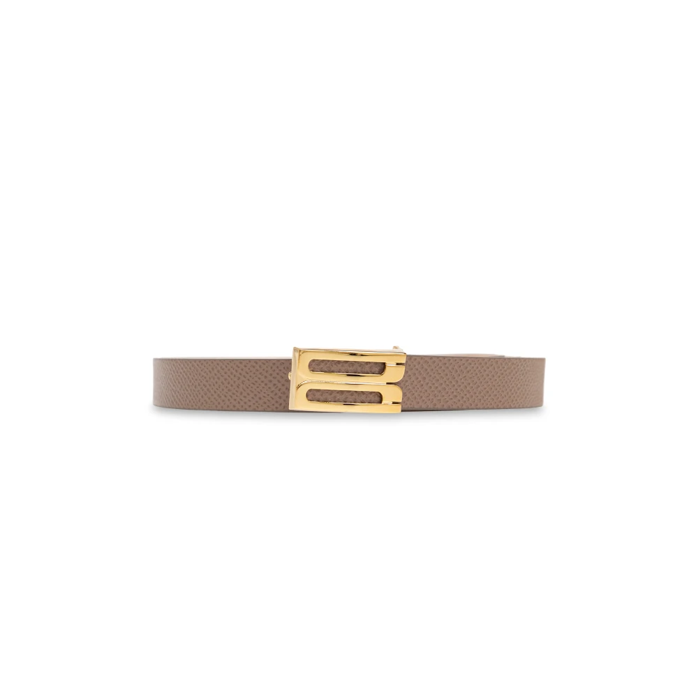 Victoria Beckham Leren riem Beige Dames