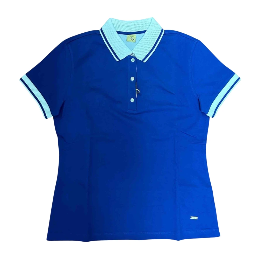 Fay Polo Shirts Blue Dames
