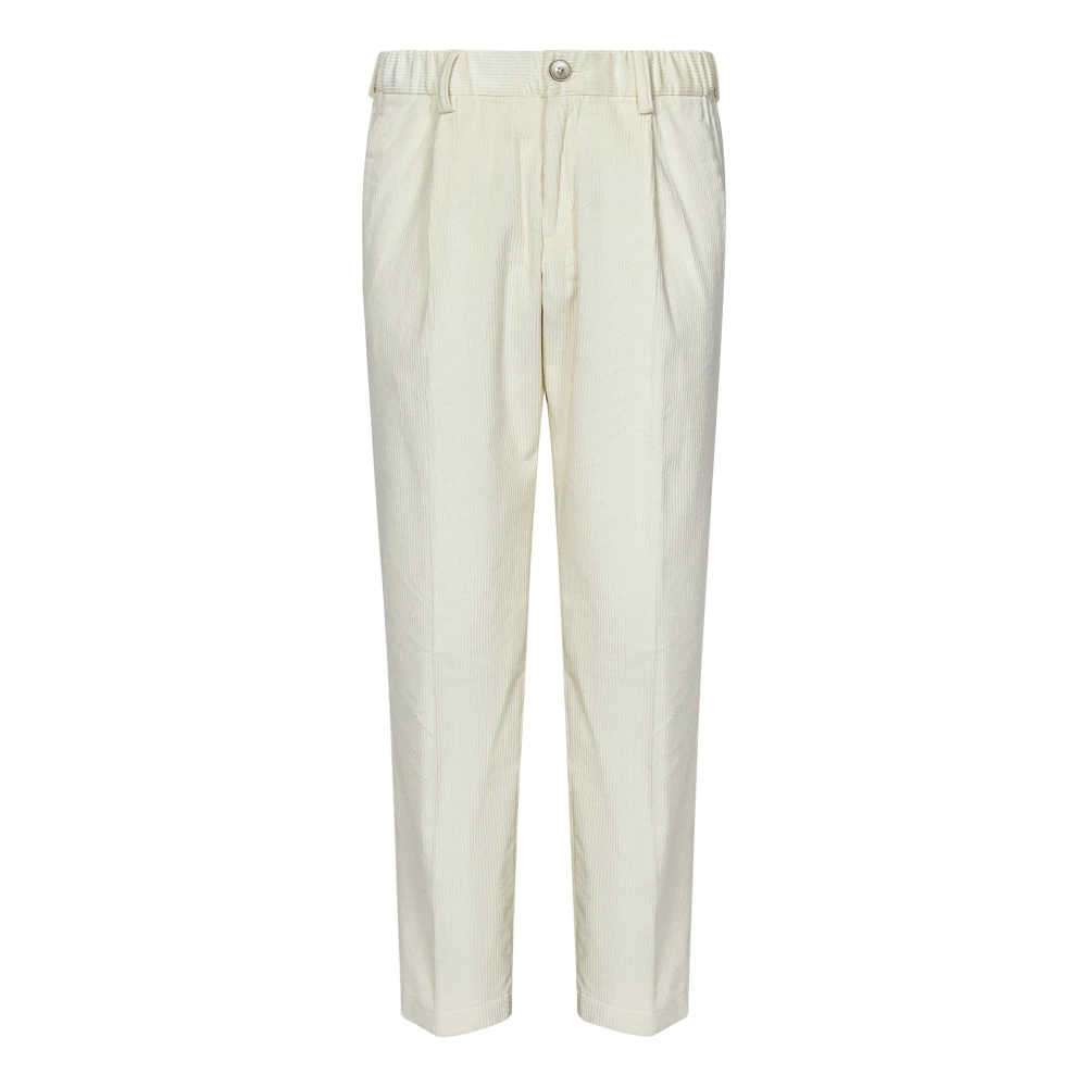 Herno Natuurlijke Tapered Fit Herenbroek White Heren