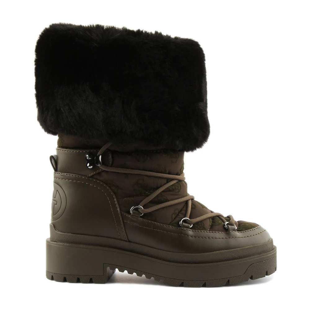 Guess Green Winter Boots, Female, 3 Uk, Larya Ankle Boots