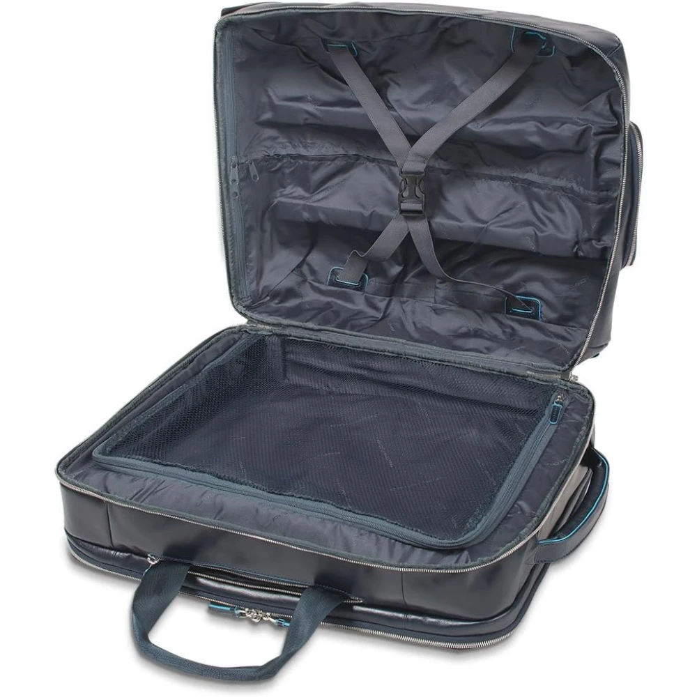 Piquadro Blauw Vierkant Koffer Blue Unisex