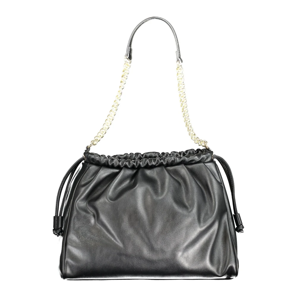Valentino by Mario Valentino Zwarte schoudertas met kettingriem Black Dames