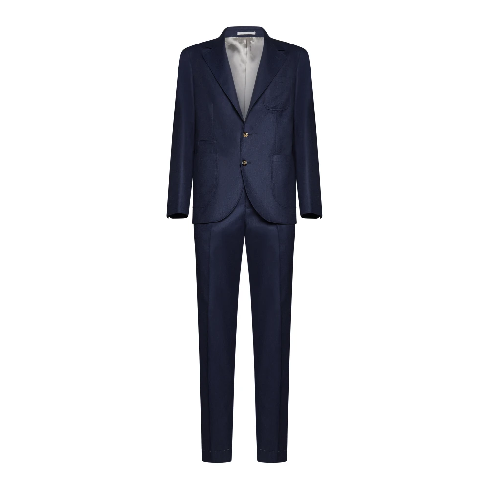 Suits > Suit Sets > Single Breasted Suits - - Brunello Cucinelli - Modalova