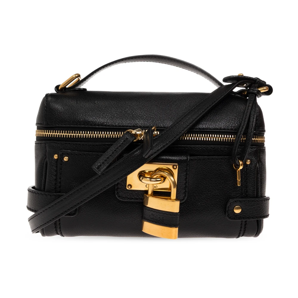 Chloe Women's Paddington Vanity Leather Top Handle Bag - Black - Image 4