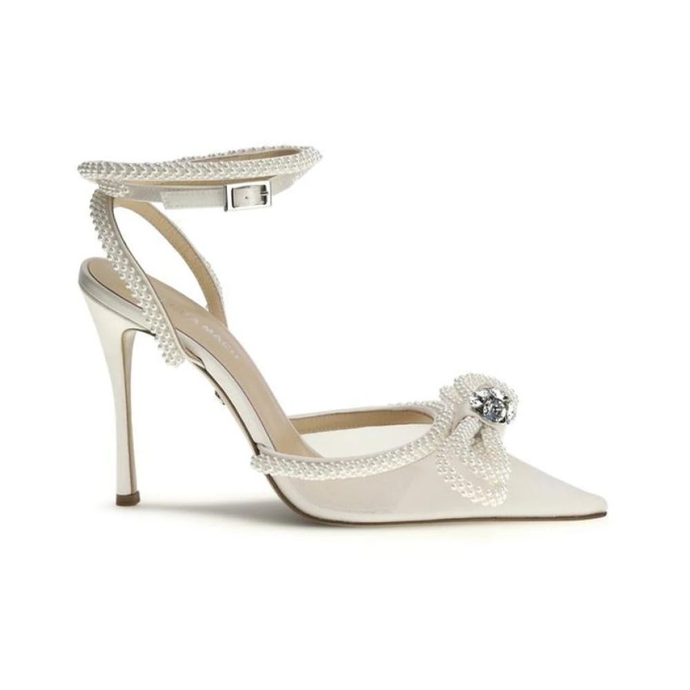 Mach & Mach Donna Bianco Scarpe, 38 1/2 Eu, New,
