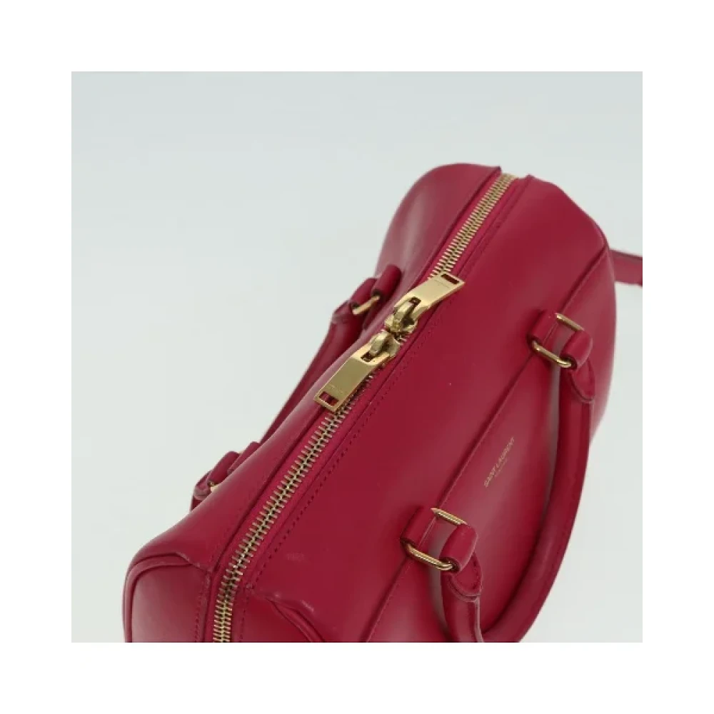 Saint Laurent Vintage Pre-owned Leather handbags Red Dames
