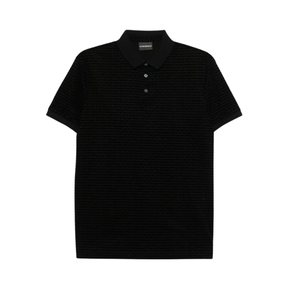 Emporio Armani Herren Schwarz Oberteile, K, Sgröße: