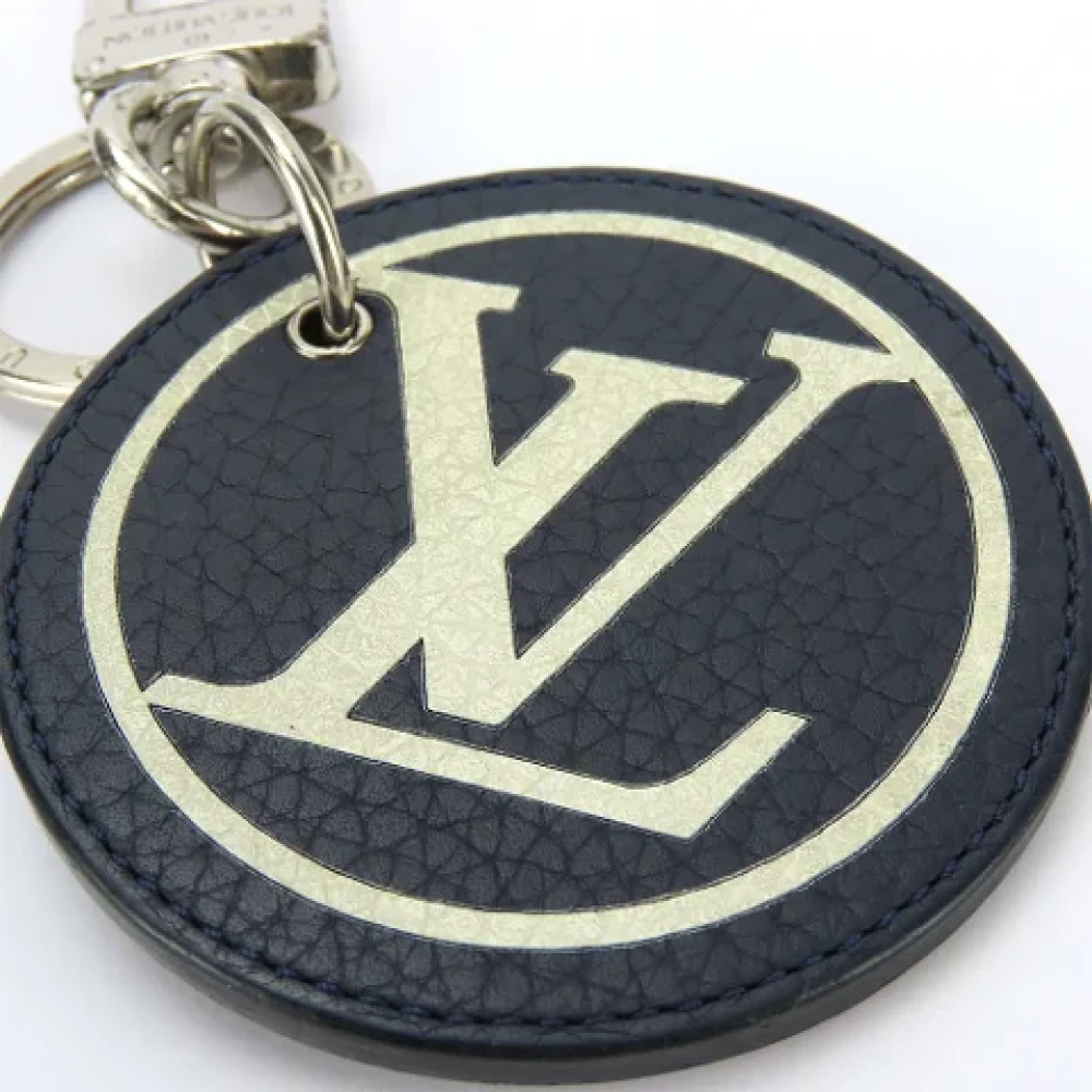 Louis Vuitton Vintage Pre-owned Leather key-holders Blue Dames