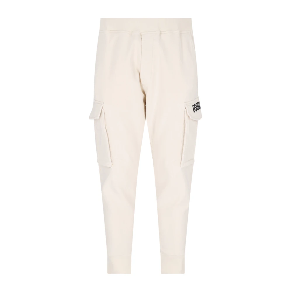 Dsquared2 Cargo Broek Wit White Heren