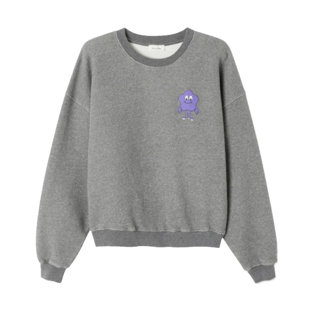 American vintage Sweatshirt in Klassieke Stijl Gray Dames