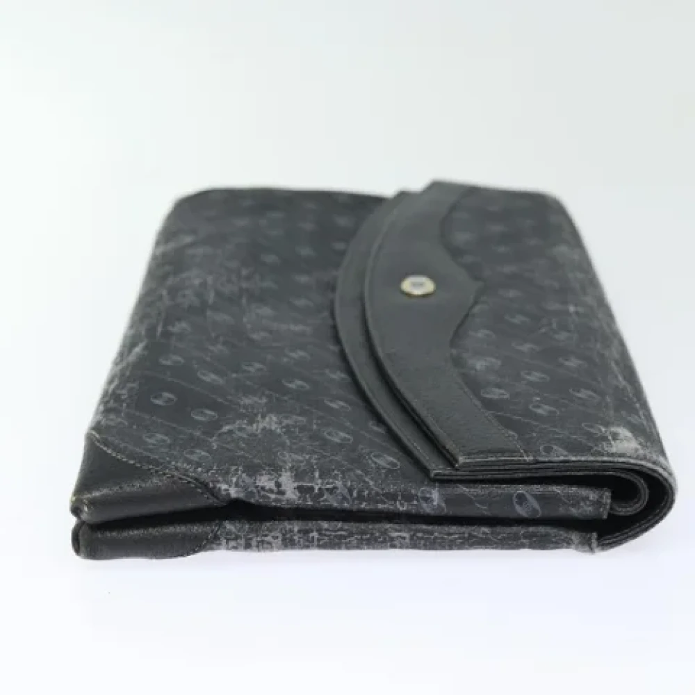 Gucci Vintage Pre-owned Leather clutches Black Dames