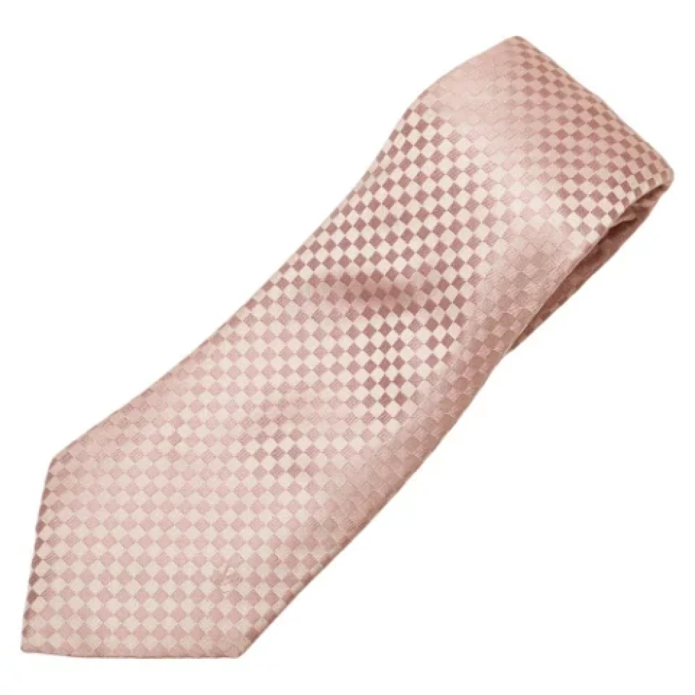 Louis Vuitton Vintage Pre-owned Silk home-office Pink Heren