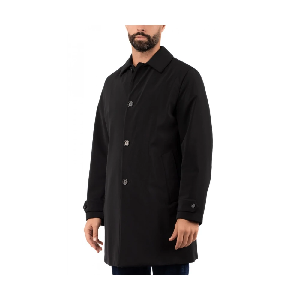 Aspesi Heren Waterdichte Jas Black Heren