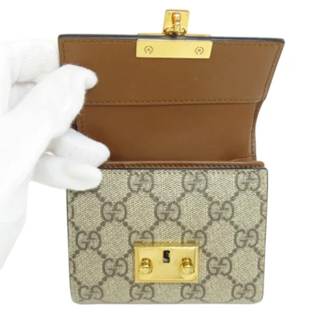 Gucci Vintage Pre-owned Leather wallets Black Dames