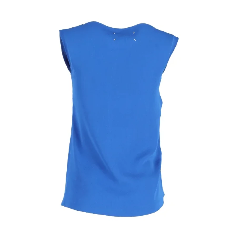 Maison Margiela Pre-owned Polyester tops Blue Dames