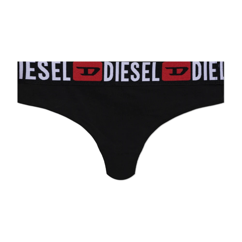 Diesel Damen Schwarz Unterwäsche, K, Mgröße: