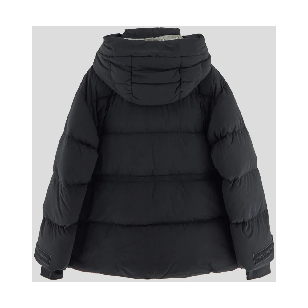 Woolrich Stijlvolle Matt Jas voor Mannen Black Dames