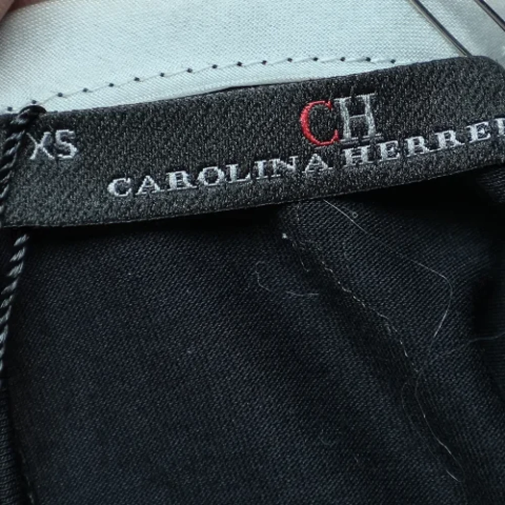 Carolina Herrera Pre-owned Cotton dresses Beige Dames