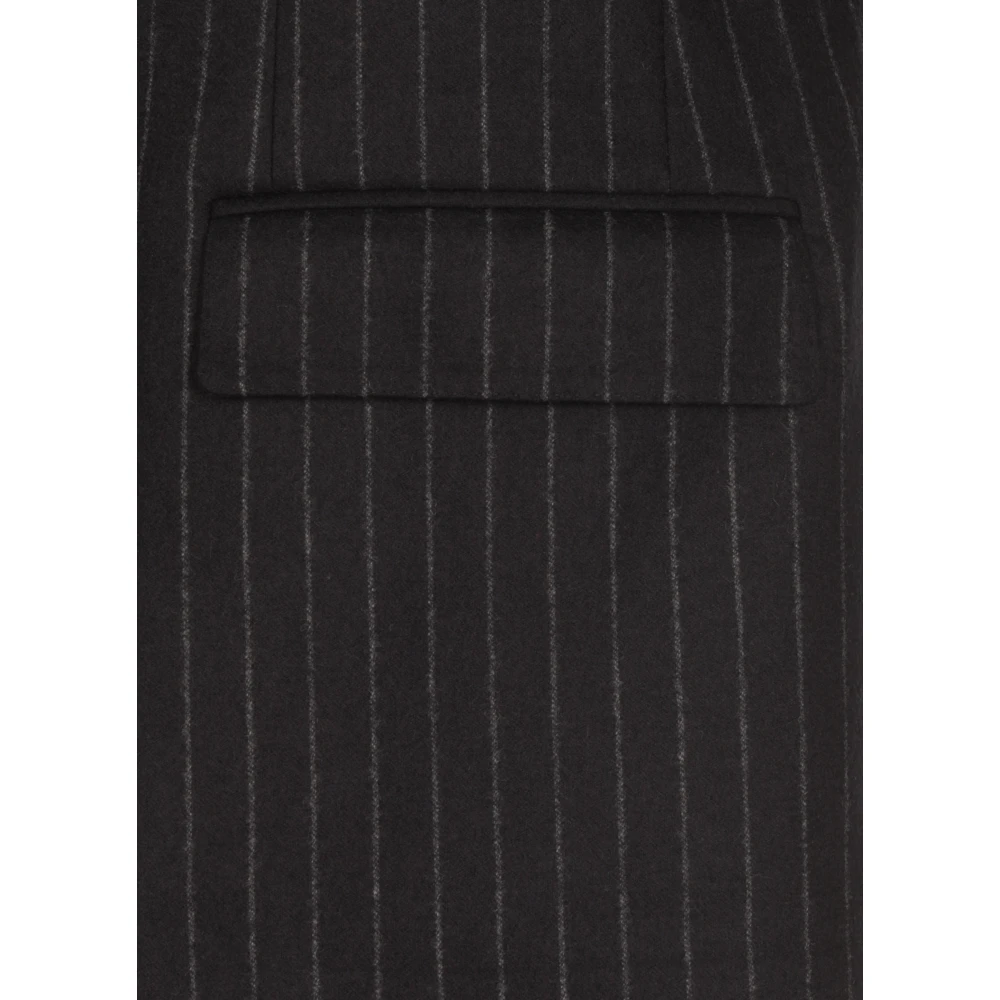 Lardini Blauw Gestreept Pak Set Blue Heren