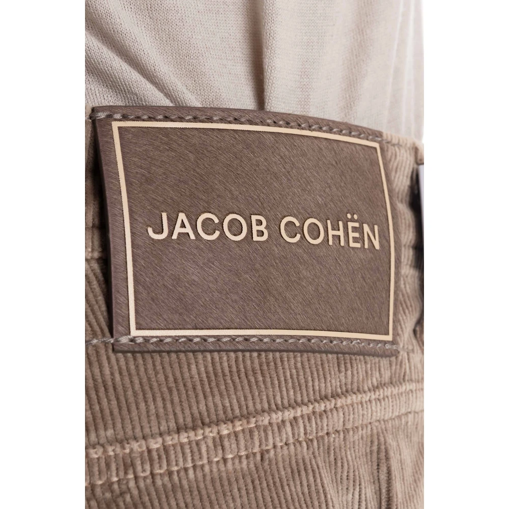 Jacob Cohën Luxe Duifgrijs 5-Pocket Broek Brown Heren
