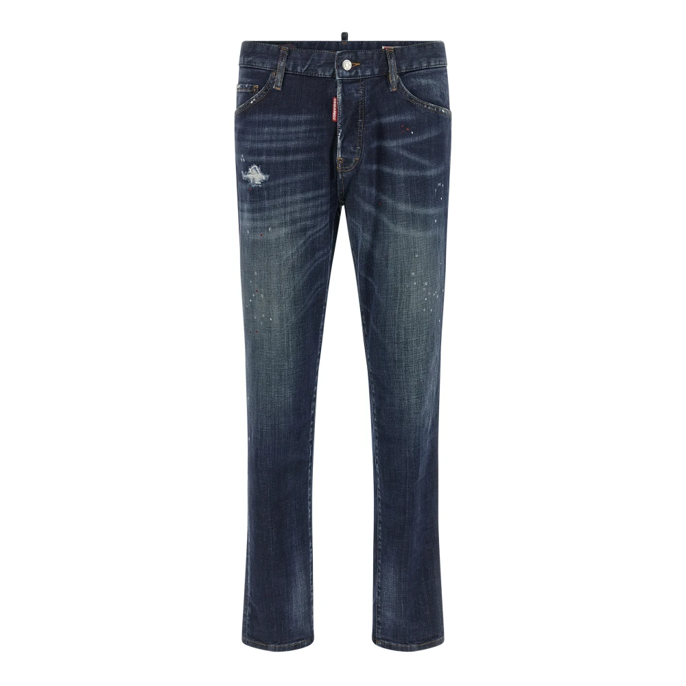 Dsquared2 , Slim Fit Jeans, Male, Blue, L, Teddy Jeans