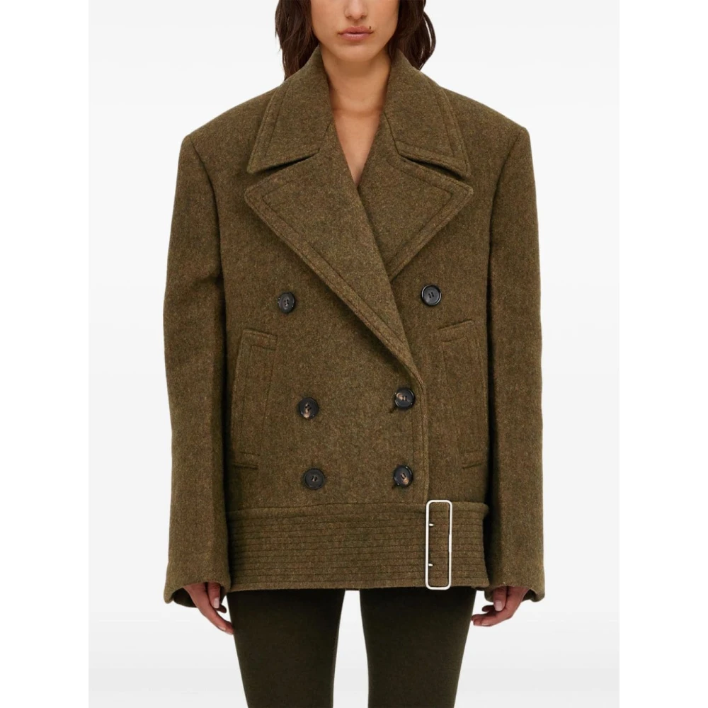 Salvatore Ferragamo Stijlvolle Jassen Collectie Green Dames