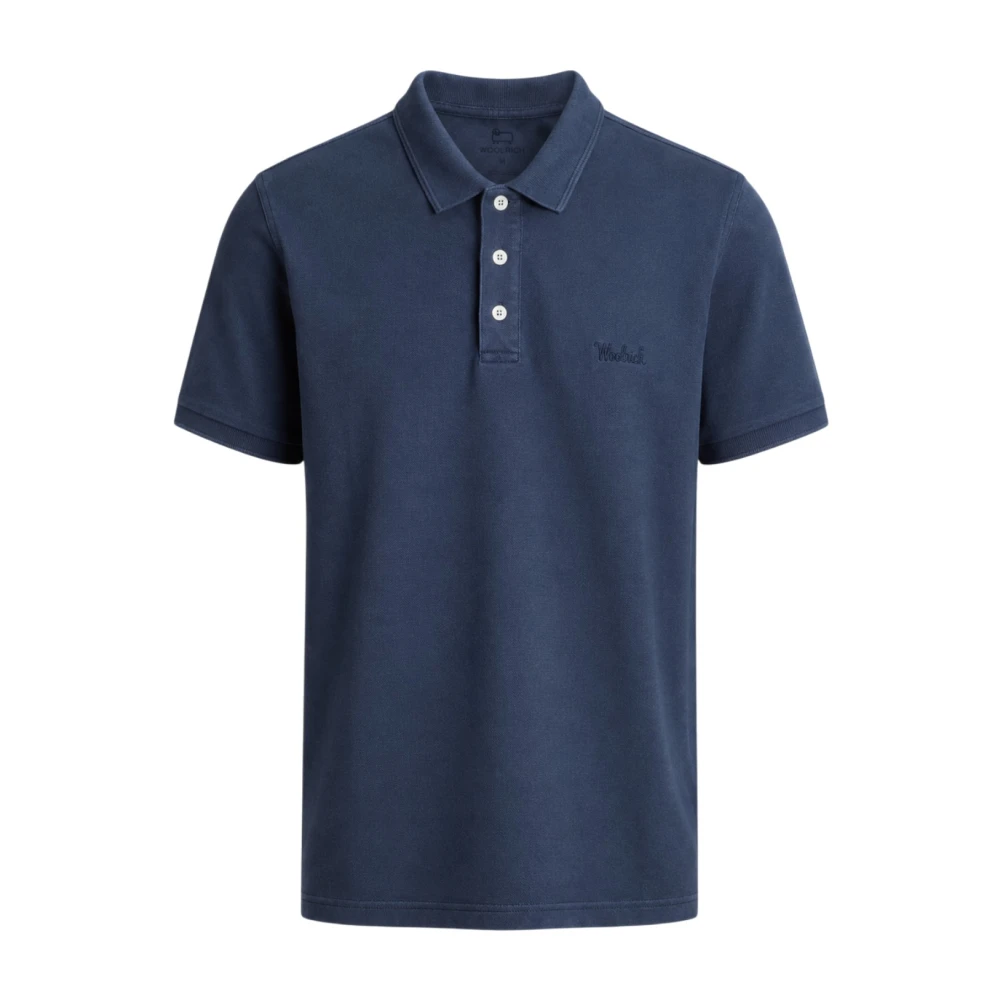 Woolrich Men's Blue T-Shirts And Polos - Polo Shirts - L - Tops