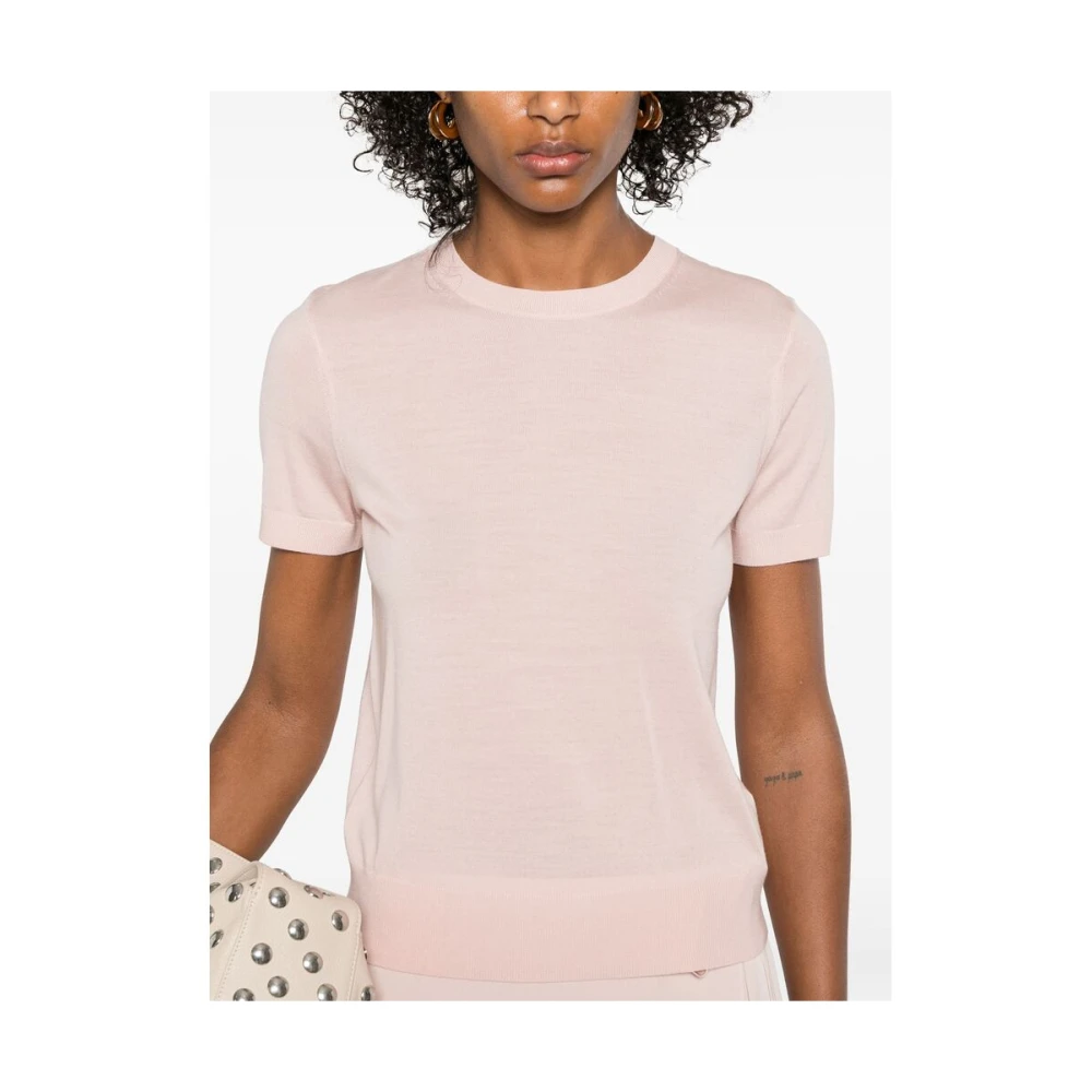 Theory Bubblegum Pink Crew Neck Sweater Pink Dames