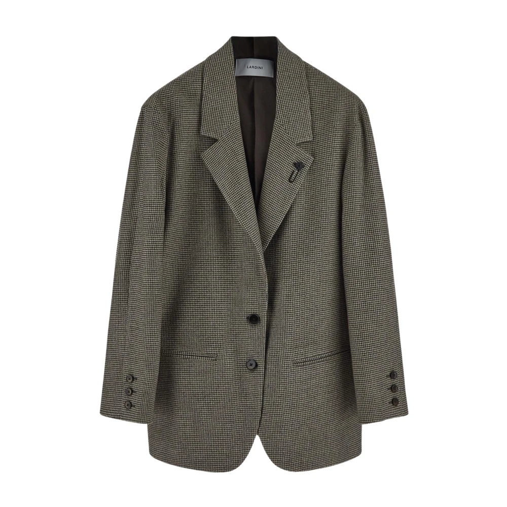 Lardini Klassieke Wollen Blazer Brown Dames