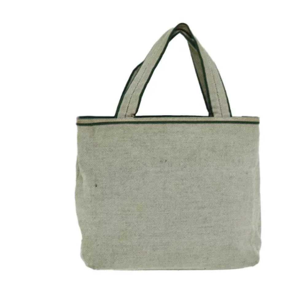 Prada Vintage Pre-owned Canvas handbags Beige Dames