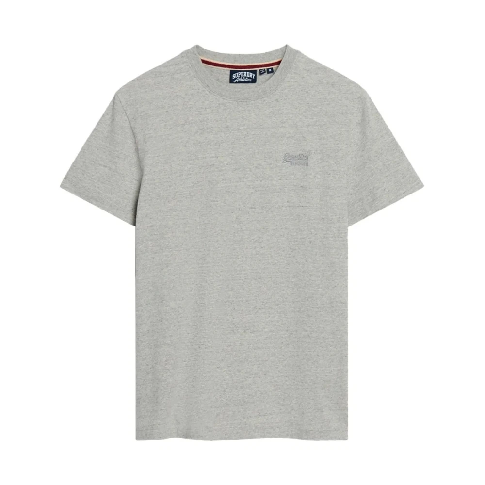 Superdry Men's Gray T-Shirts, L, Vintage Logo Embroidered T-Shirt
