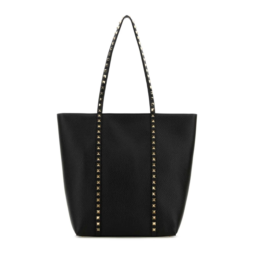 Valentino Garavani Women's Black Rockstud Tote Bag - Shopping Bags - One Size - Bags