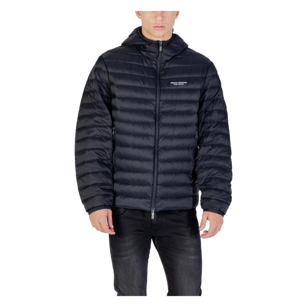 Armani Exchange Herr Blå Jackor S, Dunjacka Stilren Och Praktisk
