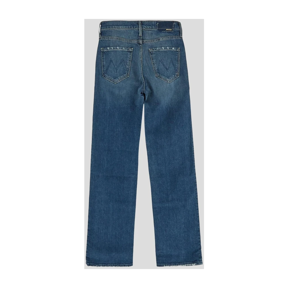 Mother Katoen Dames Jeans Blue Dames