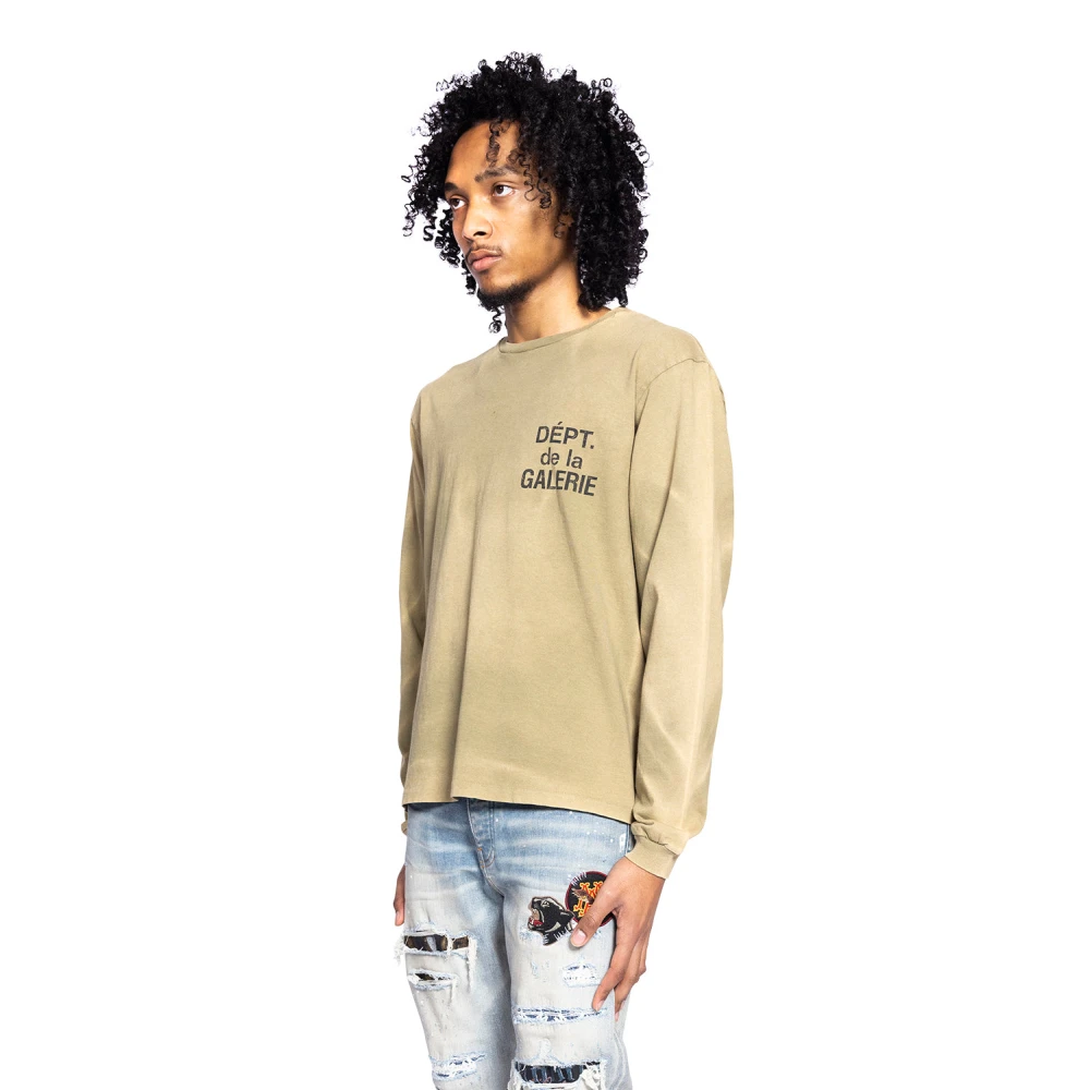 Gallery Dept. Olijfkleurig langemouwshirt Green Heren